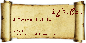 Üveges Csilla névjegykártya